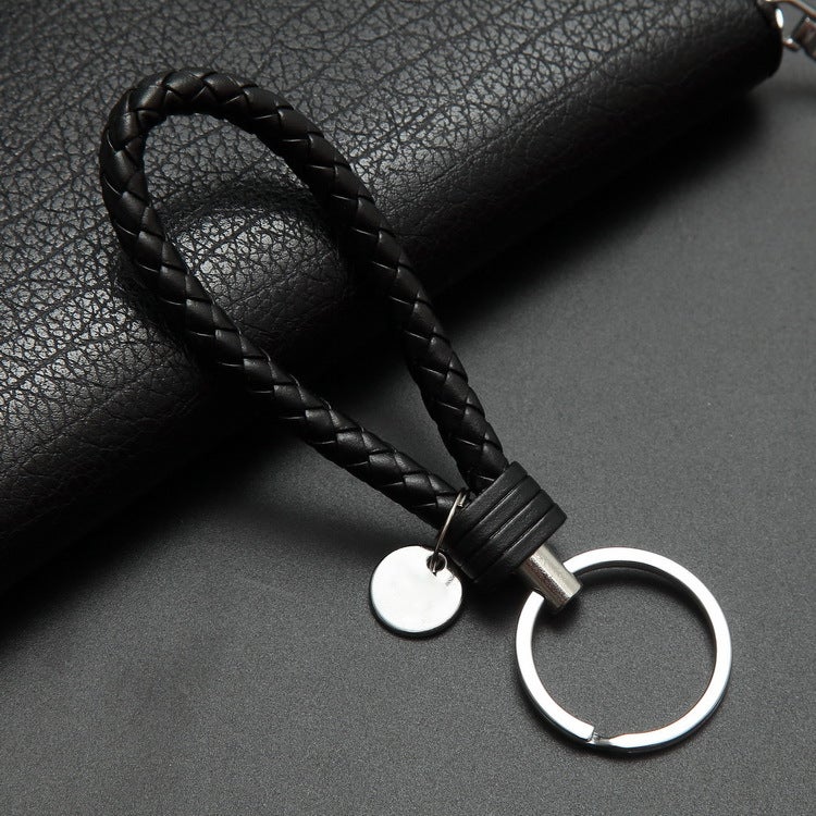 Braided Rope Keychain: Black, No Tangle Design, Comfortable Grip - Meaningful Unity Symbol Couples Keychain for Him and Her, Daily Carry & Couple Gift Scenarios - Image 2