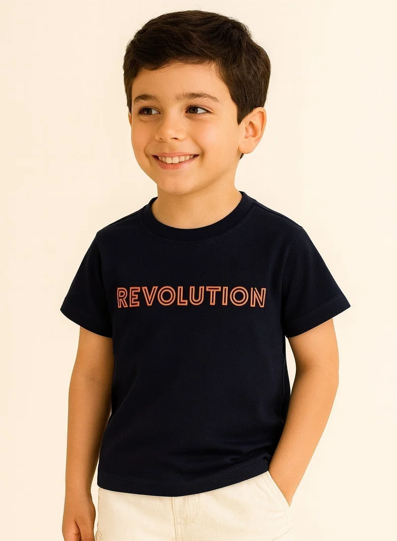 فكتور اند جين تيشيرت أولاد كحلي ثورة