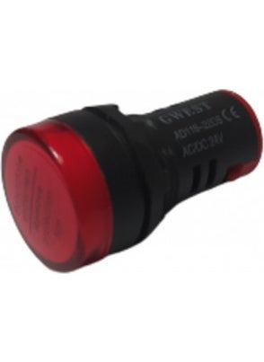 GWEST 24V 22MM Led Red Signal Light 