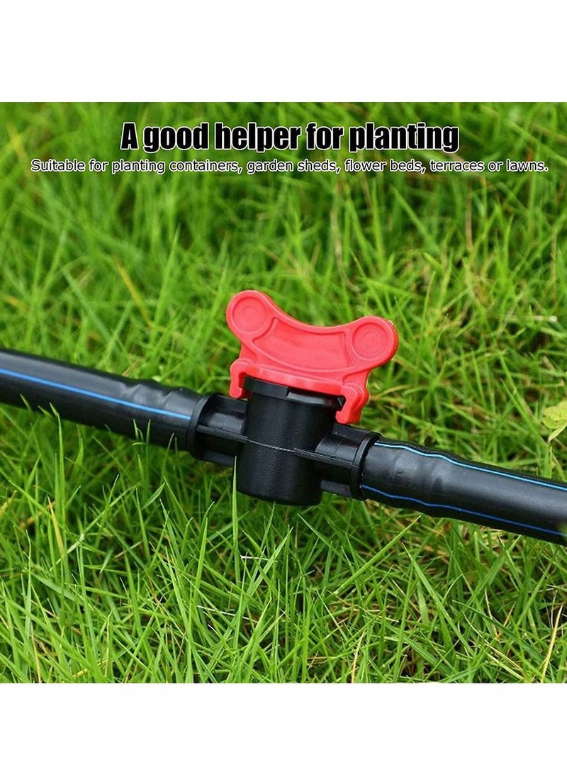 Excefore - 10 Pcs Hose Barb Valve, Gate Valves 3.93 inch 10cm Barbed Ball Valve for 1.9cm 0.74 Inch Tubing for Drip Irrigation Systems - Image 1