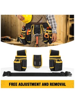 Generic Tool Pouch UUP Tool Belt With Hammer Holder 26 Pockets Tool Organizer For Electrician Carpenter Construction  - Image 4