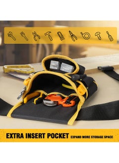 Generic Tool Pouch UUP Tool Belt With Hammer Holder 26 Pockets Tool Organizer For Electrician Carpenter Construction  - Image 5