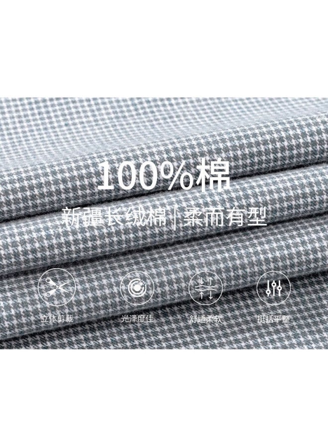 FIRS Pure Cotton Brushed Shirt For Men, Long Sleeve Business Casual All-Cotton Shirt For Young And Middle-Aged, Gray-Green, Size 43 - Image 2
