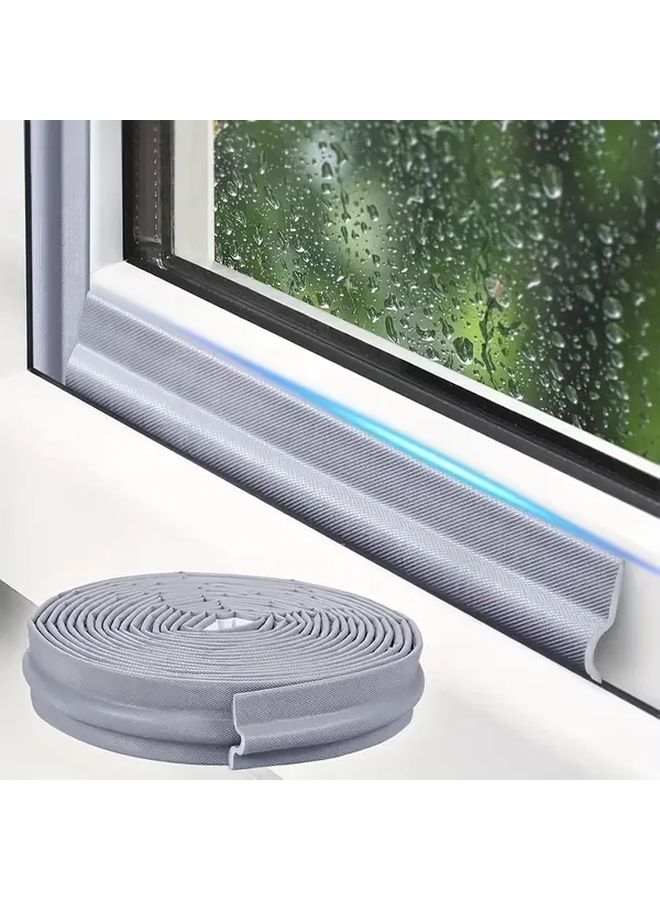 Frosted White Self Adhesive Weather Stripping 196 Inch Door Window Sealing Tape Windproof Dustproof - Image 1
