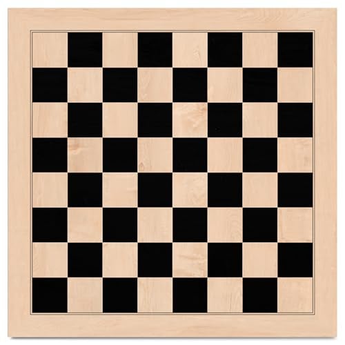 a&a AA 1725 Professional Wooden Chess Board with Storage BagEbony Wood Maple Inlay 175 Squares wo Notation - Image 5