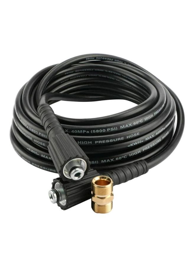 Jet Wash Extension Pressure Washer Hose Tool Black 10meter - Image 1