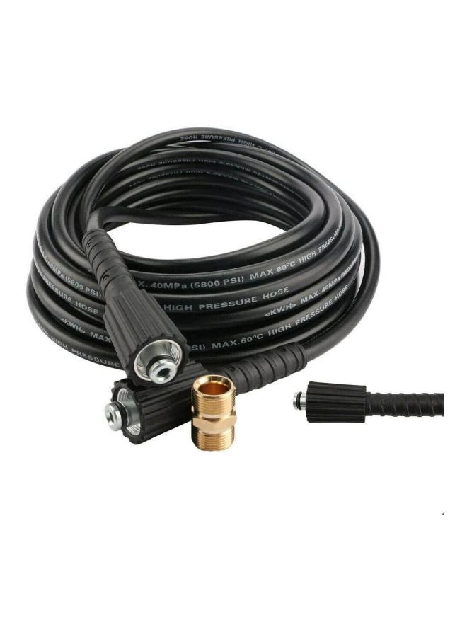 Jet Wash Extension Pressure Washer Hose Tool Black 10meter - Image 2