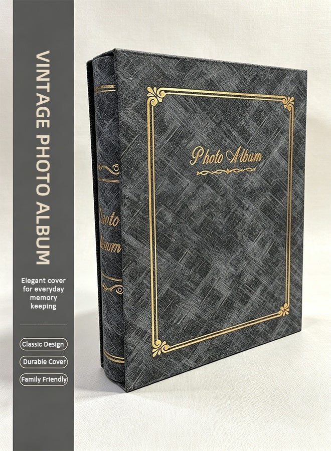 DUNISO 200 Pockets Foil Stamping Photo Album for 6 Inches Photos Portable Photo Album for Family Wedding Boys Girls - Image 5