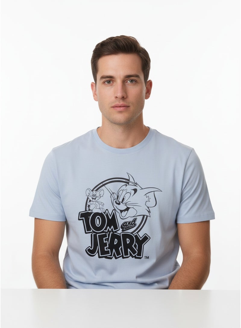 Tom & Jerry T-SHIRT MENS TOM & JERRY R/N S/S FZ - Image 2