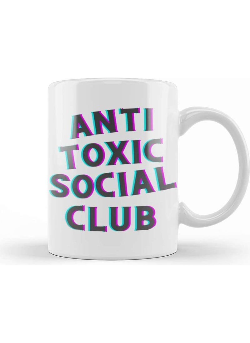 Baskı Dükkanı - Print Shop Anti Toxic Social Club Mug Porcelain - Image 1
