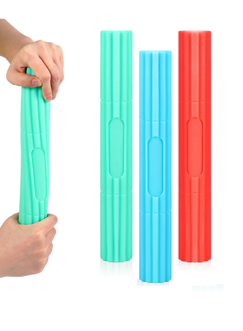 SYOSI 3 Pcs Variable Resistance Arm Therapy Exercise and Stress Relief Bars Twist Hand Exerciser Bars for Joint Pain Relief  Improved Grip Strength - Ideal for Tennis Golfer Wrist Forearms - 3 Colors - Image 1