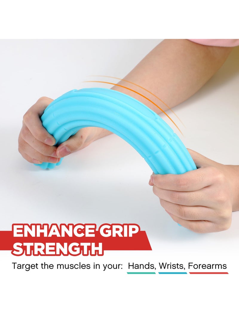 SYOSI 3 Pcs Variable Resistance Arm Therapy Exercise and Stress Relief Bars Twist Hand Exerciser Bars for Joint Pain Relief  Improved Grip Strength - Ideal for Tennis Golfer Wrist Forearms - 3 Colors - Image 5