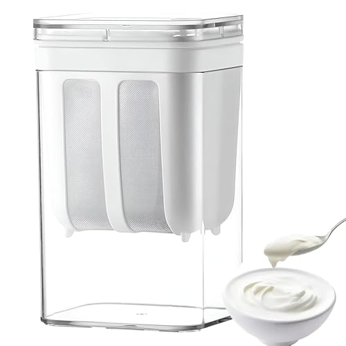 wall love Greek Yogurt & Curd Maker – 1100ml Fine Mesh Strainer with Lid for Homemade Yogurt, Curd, Cheese, and Yogurt Filter - Image 1