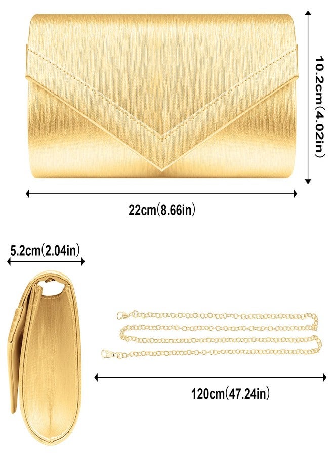 Larcenciel Women's Evening Handbags, Vegan Leather Envelope Clutch Purse w/Chain, Fashion Stripe Faux Fur Ladies Crossbody Shoulder Bag for Date Night Out Wedding Cocktail Party Prom Club,8.7×4x2in - Image 4