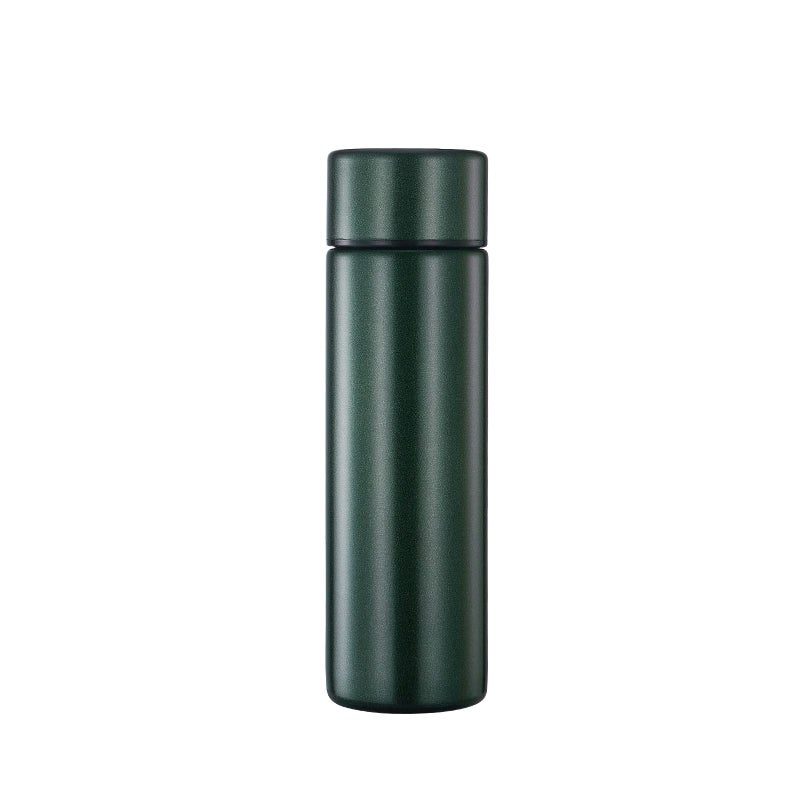 coocuture cute Thermos Water Bottle - 5 Oz Mini Insulated Stainless Steel Bottle - Keeps cold for 12 hours  Hot for 6 hours  Perfect for Purse or Kids Lunch Bag (Emerald green) 