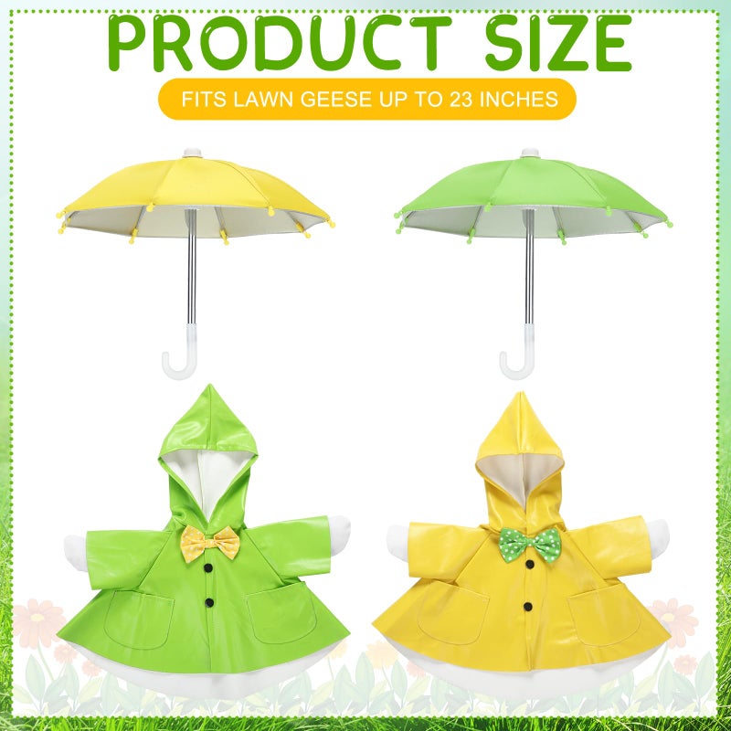 Abbylike Porch Goose Outfits Porch Yard Goose Outfits Clothes Costume Fits Large 23'' Cement For Garden Yard Statue Pathway Decorations - Image 3