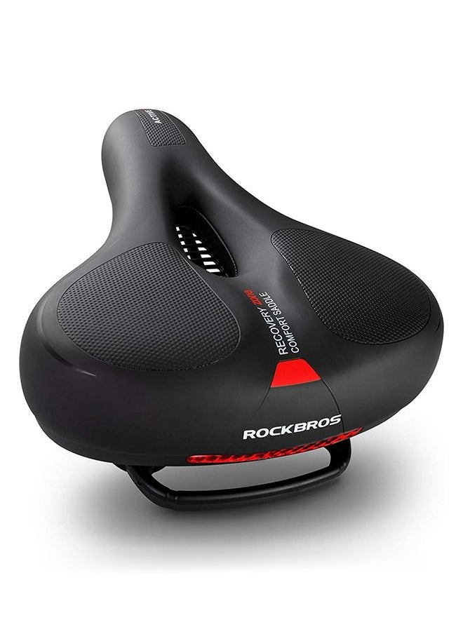 Rockbros - Bicycle Cushion Dualshock Saddle Seat- Black with Red - Image 1