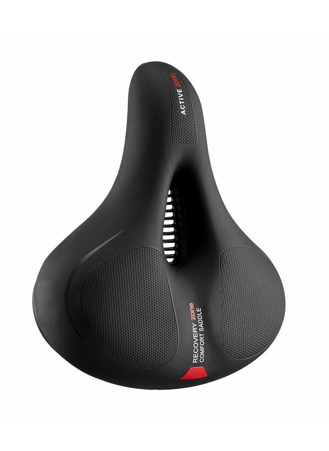 Rockbros - Bicycle Cushion Dualshock Saddle Seat- Black with Red - Image 1