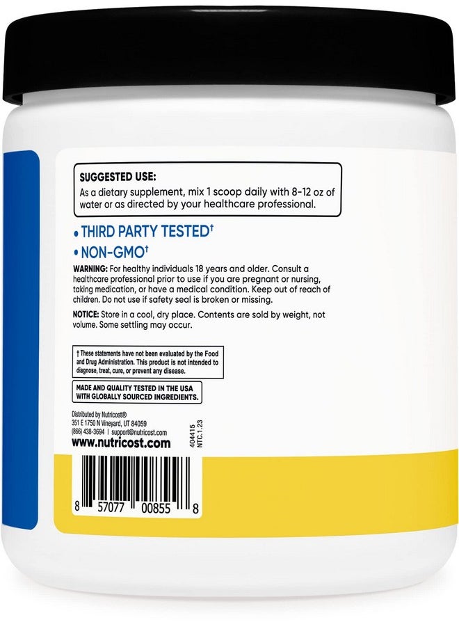 Nutricost - Bcaa Powder (Pineapple 30 Servings) Optimal 2:1:1 Ratio - Image 1