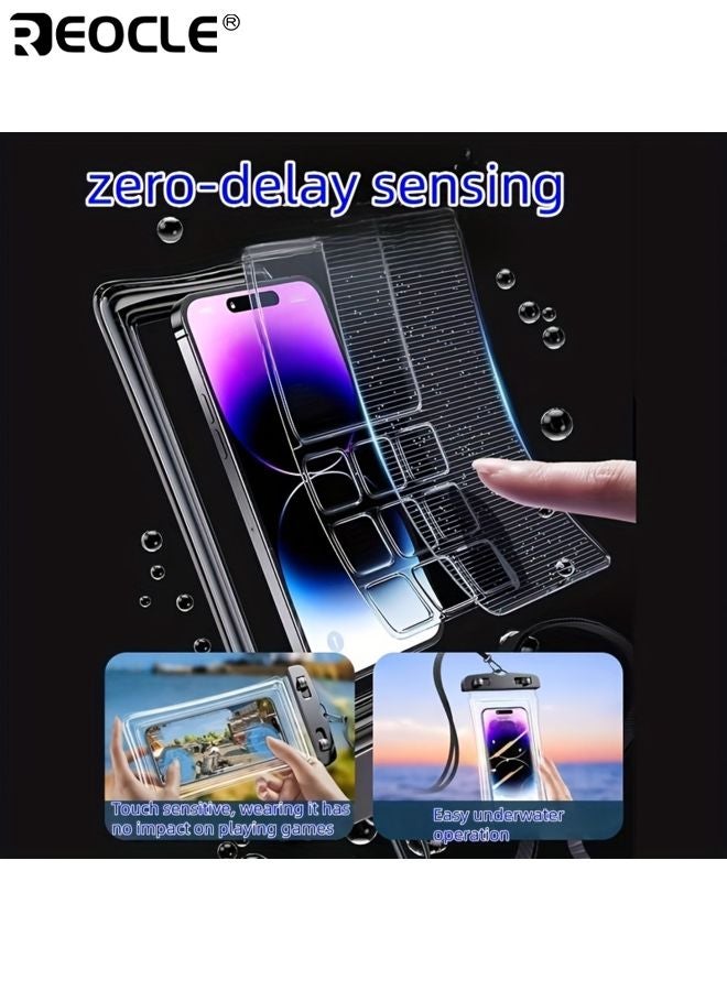 REOCLE High-Quality Universal Thickened Waterproof Phone Case Durable PVC Material Suitable for Wallets Exclusive Phone Protector for Swimming Enthusiasts Divers - Image 4
