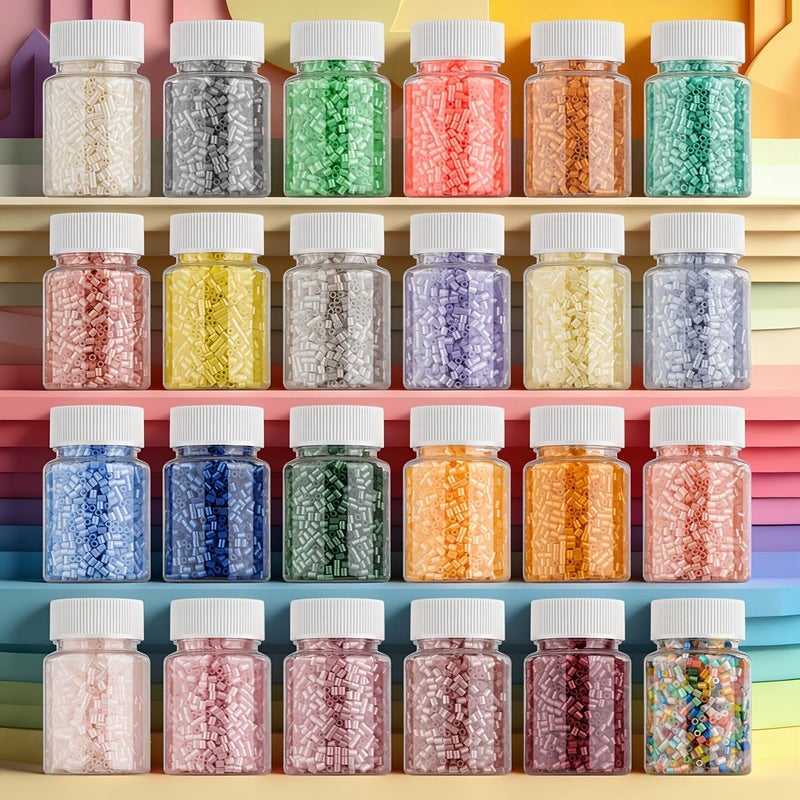 2005pcs P2 Plastic Fuse Beads for Mosaic Puzzles Vibrant Colors Ideal for DIY Craft Decorations Birthday Holiday Craft Gifts Pendant Ornaments - Image 5