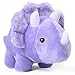 BenBen Dinosaur Stuffed Animal 13 Dino Plush Toys Cute Plushies Stuff for Kids Triceratops Purple Baby Shower Birthday Easter Basket Stuffers - Image 2