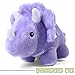 BenBen Dinosaur Stuffed Animal 13 Dino Plush Toys Cute Plushies Stuff for Kids Triceratops Purple Baby Shower Birthday Easter Basket Stuffers - Image 4