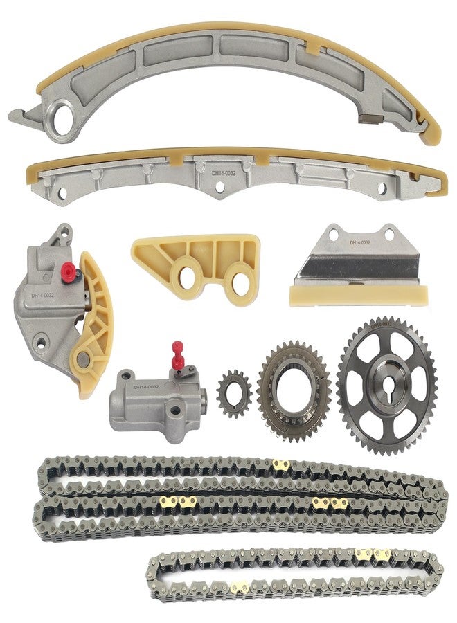 Autoround 2.4L L4 Engine Timing Chain Kit Fit for Honda Civic 12-15, Accord 08-12, CR-V 10-14, Crosstour 12-15, Acura TSX 09-14, ILX 13-15, w/Chain Guide Sprocket Tensioner, Replace# 9-0711SA - Image 1