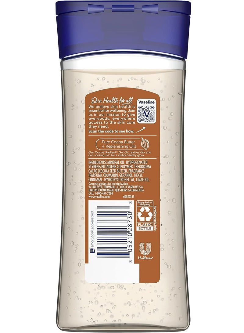 Vaseline Intensive Care Body Gel Oil Cocoa Radiant 6.8 oz, Pack of 3, Brown, 6.8 Ounce - Image 2