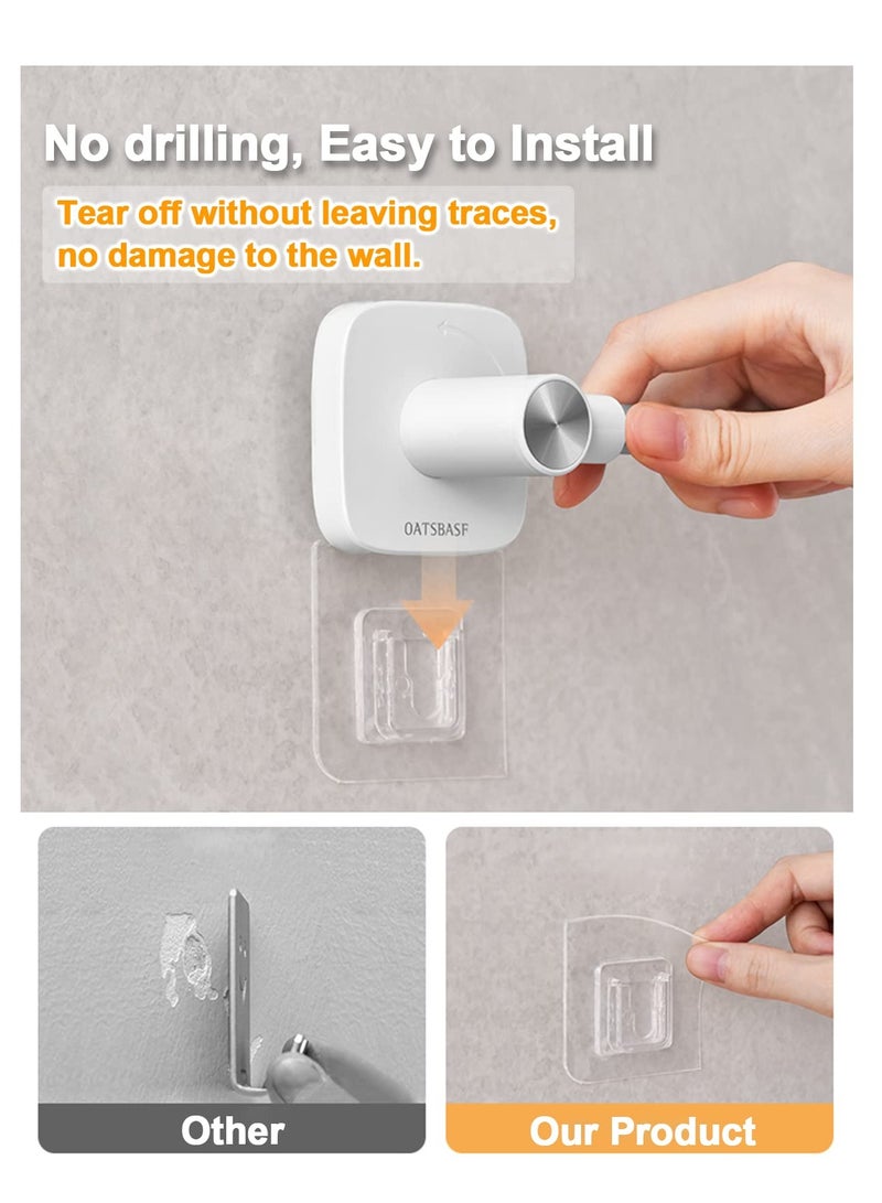 KASTWAVE Curtain Holder, Self Adhesive Curtain Tieback Hooks, Retractable and Rotatable L Shaped Curtain Hooks, Nordic Style Decorative for Home Bedroom, Office - Image 4