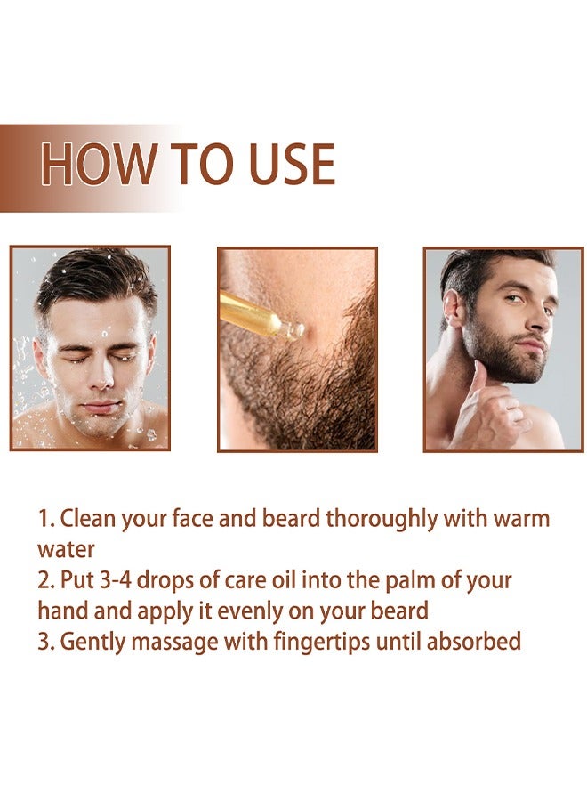 إيست مون زيت اللحية ، زيت اللحية لنمو الرجال ، يجعل اللحية أكثر امتلاء وسمكا ونعومة ، رطوبة لتقليل التجعد ، كل استخراج النباتات العضوية الطبيعية النقية ، يقوي ويرطب اللحية - Image 5