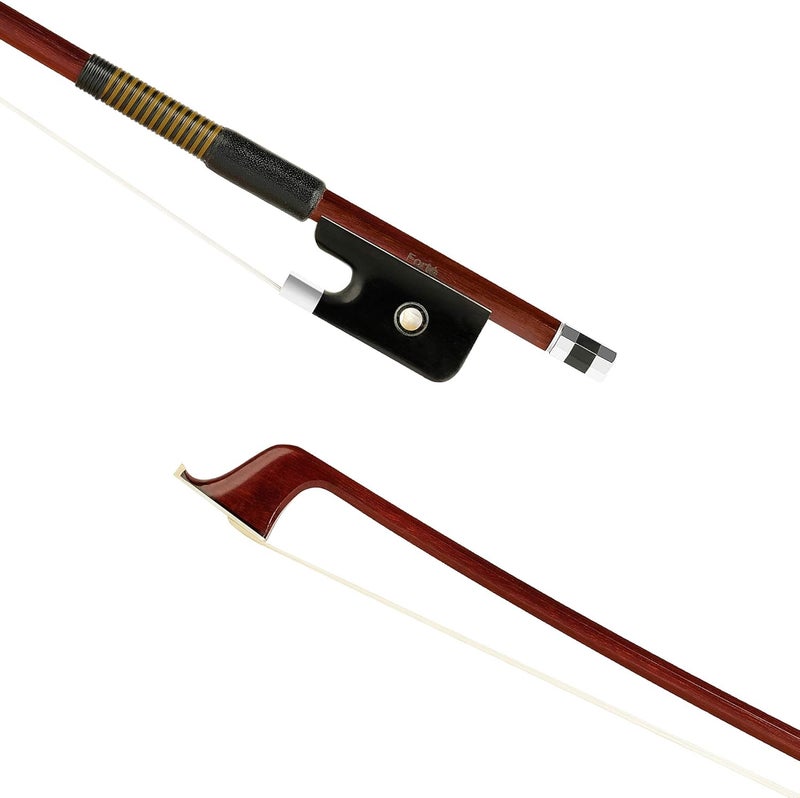 NeoTek Forté Plus Brazilwood Cello Bow - Octagonal Stick, Fully-mounted Ebony Frog and Authentic Hoursehair (3/4) - Image 1