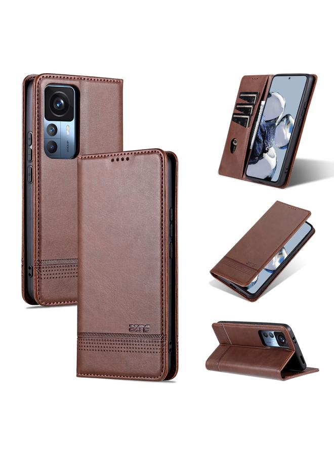 Case For Xiaomi 12T / 12T Pro / Redmi K50 Ultra Magnetic Calf Texture Flip Leather Phone Case