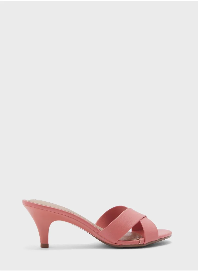 Beira Rio Eden Multi Strap Mid Heel Sandals