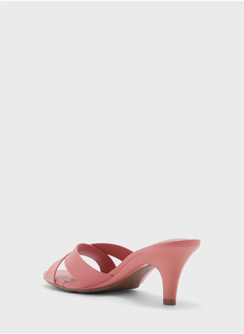 Beira Rio Eden Multi Strap Mid Heel Sandals