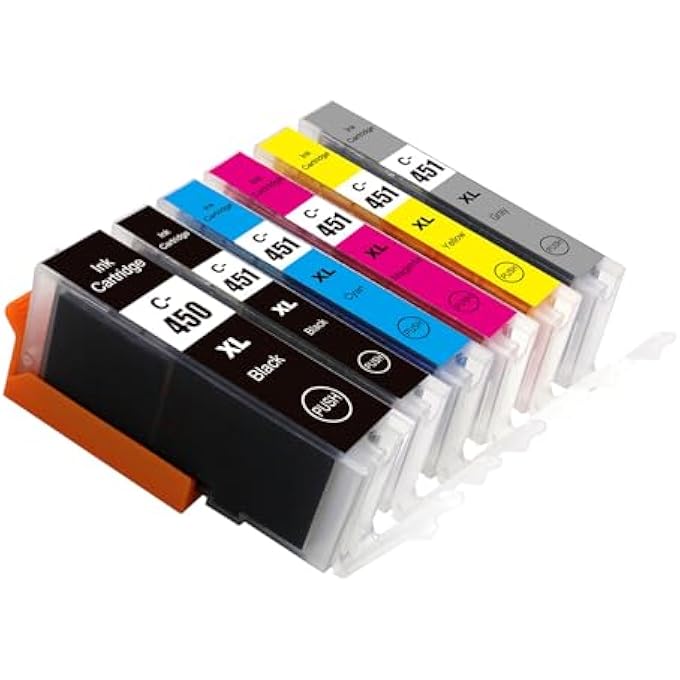 PGI 450XL CLI 451XL INK CARTRIDGE FOR CANON PIXMA MG5440 MG5540 MG5640 MG6340 MG6440 MG6640 MG7140 MG7540 IP7240 MX924 IX6540 IX6840 IP8740 - Image 1