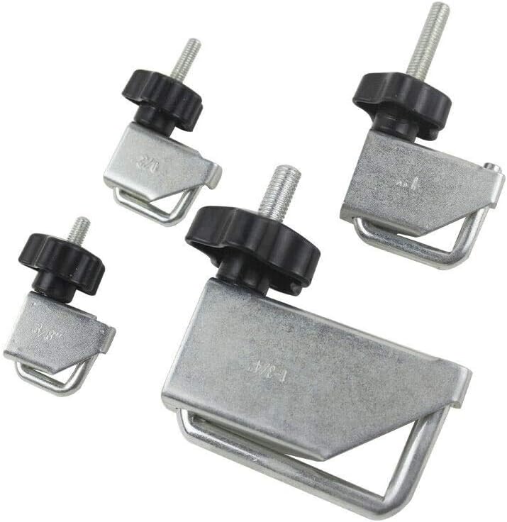 VCT 4 Pc Fluid Line Clamp Set - Pinch Off Clamp Hose Clamp for Vacuum, Radiator, and Fuel Lines