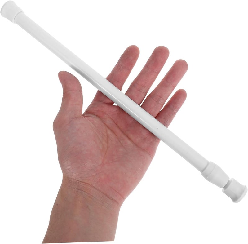 2pcs Adjustable No-Drill Towel Rods Space-Saving Wall-Mounted Washrag Rack for Bathroom Extendable Cloth Holder Easy Installation Modern Design for Organizing Towels and Clothes - Image 3