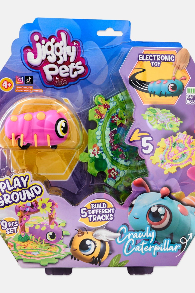 Jiggly Pets دودة زاحفة مع ملعب - Image 4