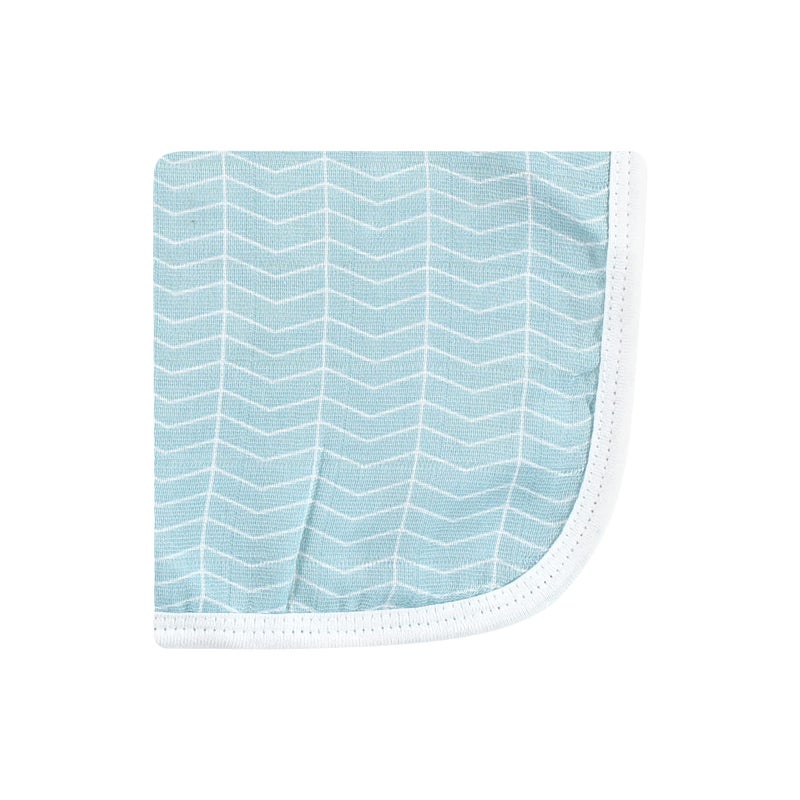 Hudson Baby Unisex Baby Cotton Muslin Washcloths, Dino, 10x10 in - Image 4