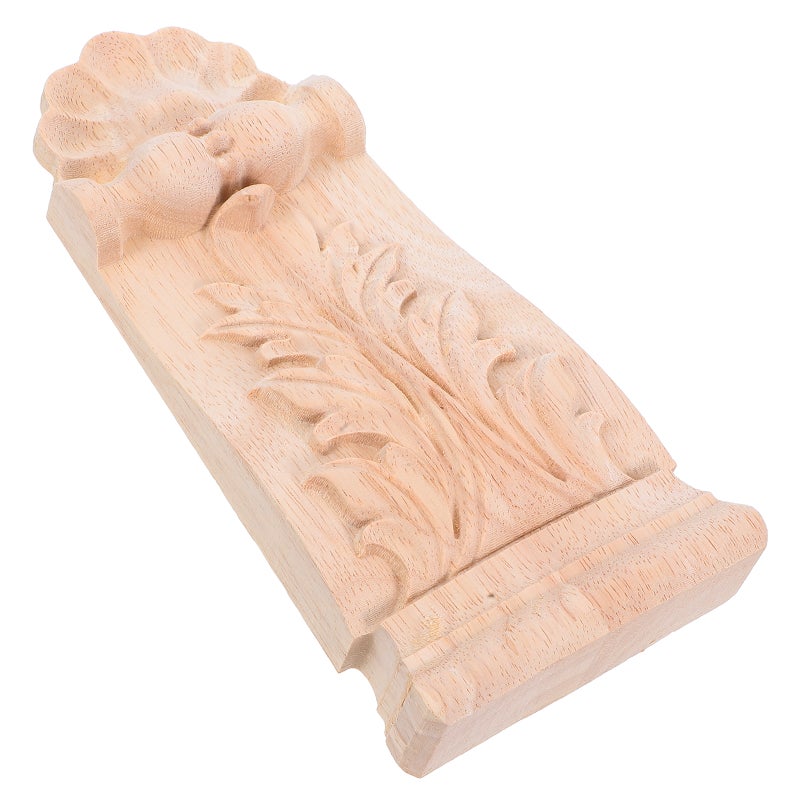 2pcs Wood Onlay Applique For Bed Door Cabinet Wardrobe Closet Furniture Decoration Decorative Trim Unpainted Corner Decal - Image 4