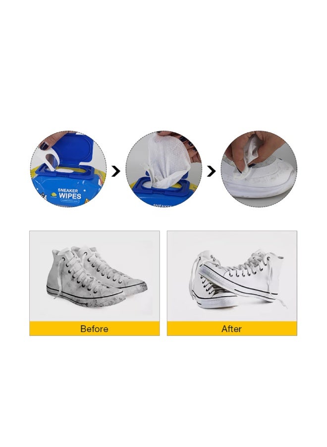 PIKI 2 Pack 30 Pcs (Total 60 Pcs Wipes)  Shoe Care Product, Cleaning Wipes, Sneaker Cleaner, Shoe Wipes Cleaner Sneaker Wipes Shoe Care Product Leather Wipes Multipurpose Cleaner Wipes  - Image 3
