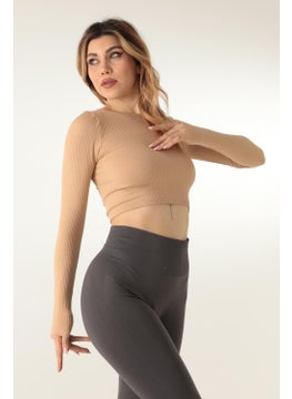 DoReMi Long Sleeve Crew Neck Ribbed Crop  - Image 3