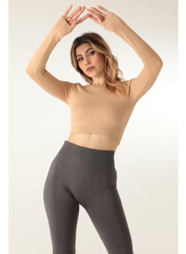 DoReMi Long Sleeve Crew Neck Ribbed Crop  - Image 4