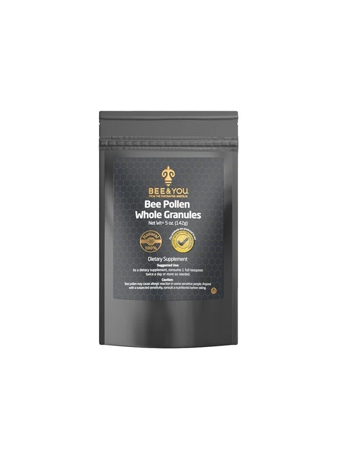 BEE & YOU BEE and You Bee Pollen Granules | 100% Pure, Natural Bee Pollen - Antioxidants, Proteins, Vitamins Amino Acids and More | 5 oz Bag (5 oz) - Image 1
