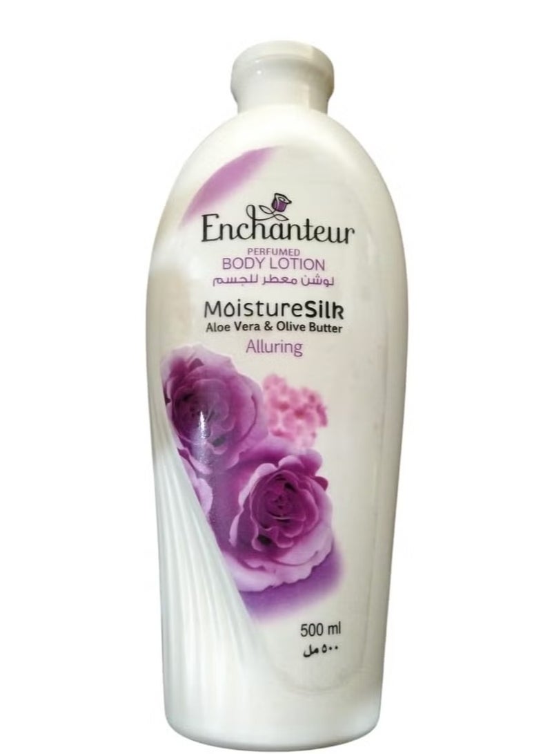 Enchanteur ALOE VERA SATIN SMOOTH PERFUMED BODY LOTION 500ML 