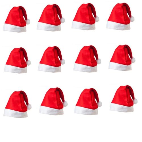 IMPRINTE Christmas Caps Santa Caps santa claus caps for adults or kids Merry Christmas Hat Cap for Christmas Santa Claus Hat Christmas Decorations Items