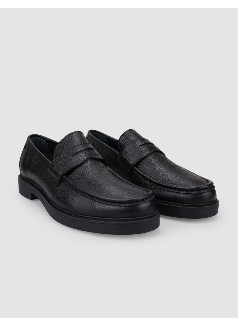 كاباني Leather Black Men's Casual Shoes