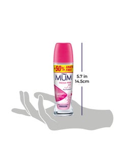 MUM Deodorant Roll-on - Fresh Pink Rose, 48-Hrs Protection, Quick Drying Formula For All Skin Type, Pack of 3, 75ml Each  - Image 3