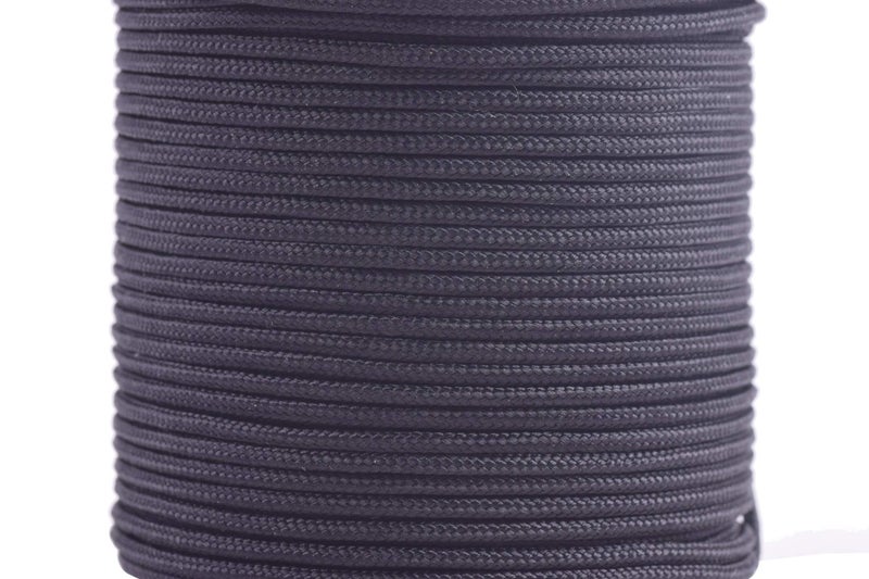 KONMAY 1.5mm Braided Nylon Bracelet Making String Cord,150 Yards Nylon Shamballa Macramé/Beading Cord Lift Shade Cord, Black 900 - Image 2